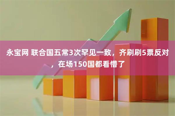 永宝网 联合国五常3次罕见一致，齐刷刷5票反对，在场150国都看懵了
